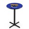 Holland Bar Stool Co 42" Blk Wrinkle Kentucky "Wildcat" Pub Table L211B4228UKYCat - alternate 1